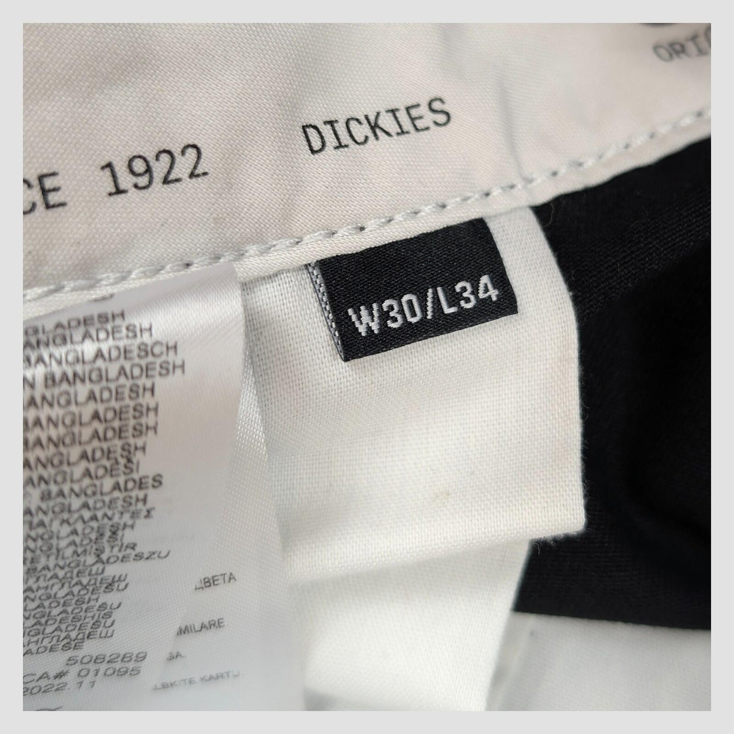 Dickies Mens Black 874 Original Straight Fit Work Pants Trousers Size W30 L34 by Dickies – | RewearableUK
