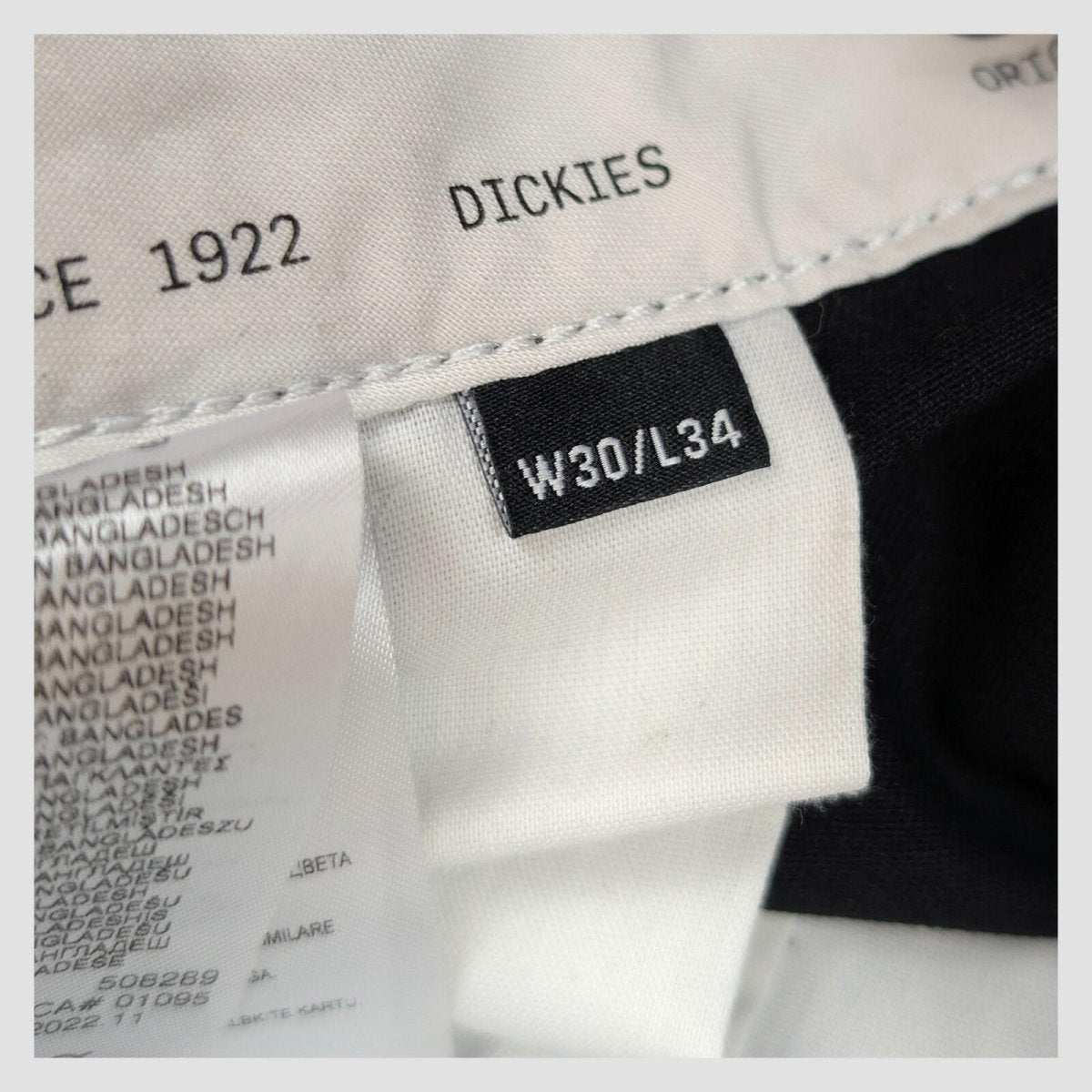 Dickies Mens Black 874 Original Straight Fit Work Pants Trousers Size W30 L34 by Dickies – | RewearableUK