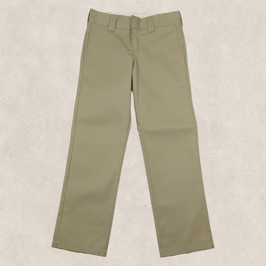 Dickies Mens Khaki Beige Utility Slim Straight Work Pants Trousers Size W28 L30 by Dickies – | RewearableUK