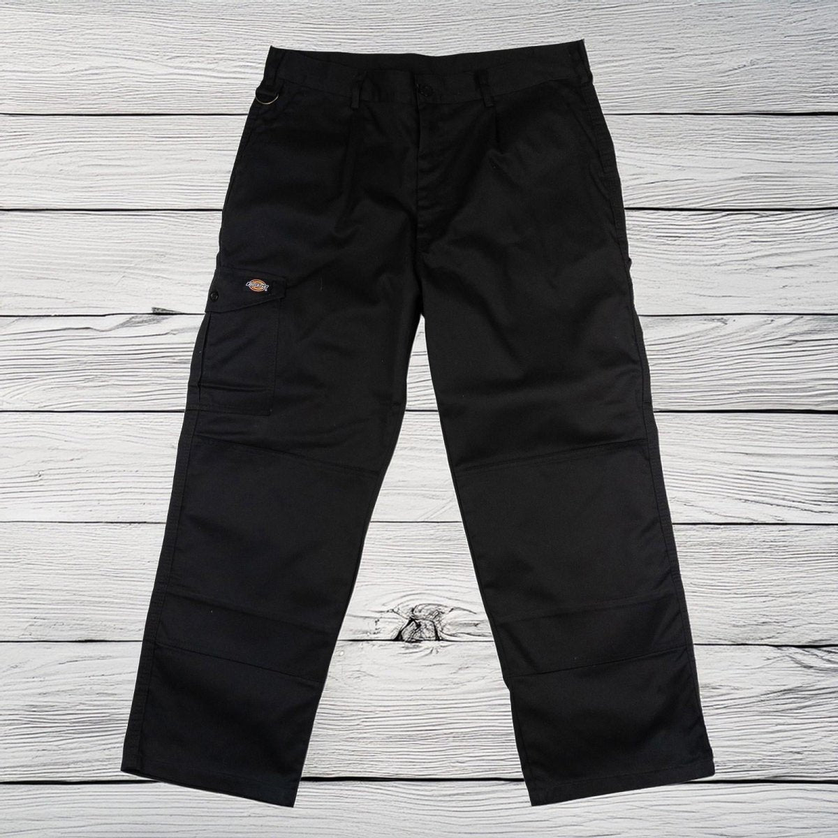 Dickies Men's Work Trousers W36 R Regular Black Cargo Knee Pad Pockets Pants by Dickies – | RewearableUK