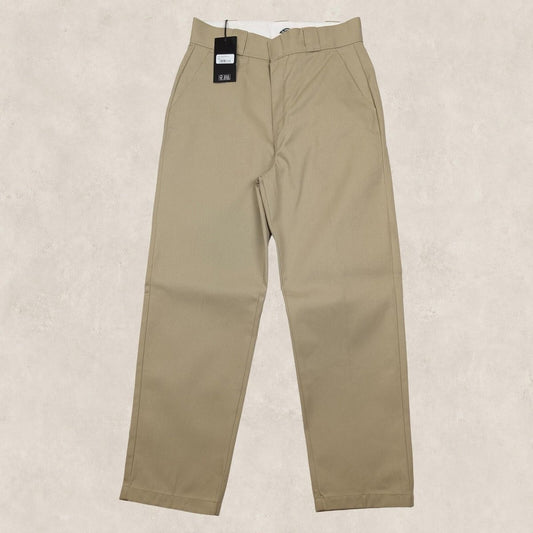 dickies phoenix cropped rec work trousers khaki beige mens chinos size w 29 pant by Dickies – | RewearableUK