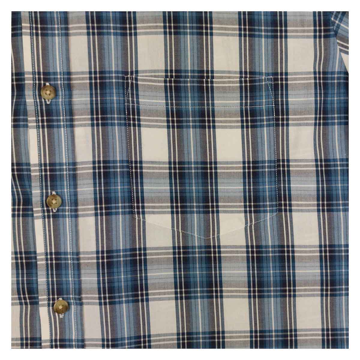 Dickies Plaid Short Sleeve Casual Shirt Blue Check | Men's Large by Dickies – shirt | RewearableUK