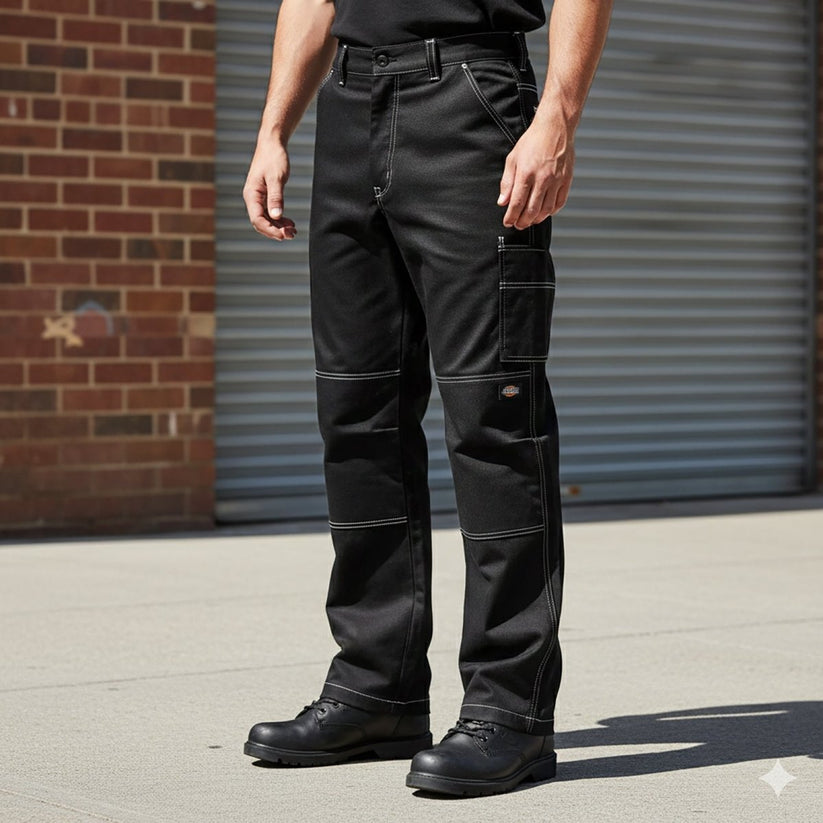 Dickies Pro Work Trousers Black Holster Pockets | Men's W32 R by Dickies – WORKWEAR | RewearableUK