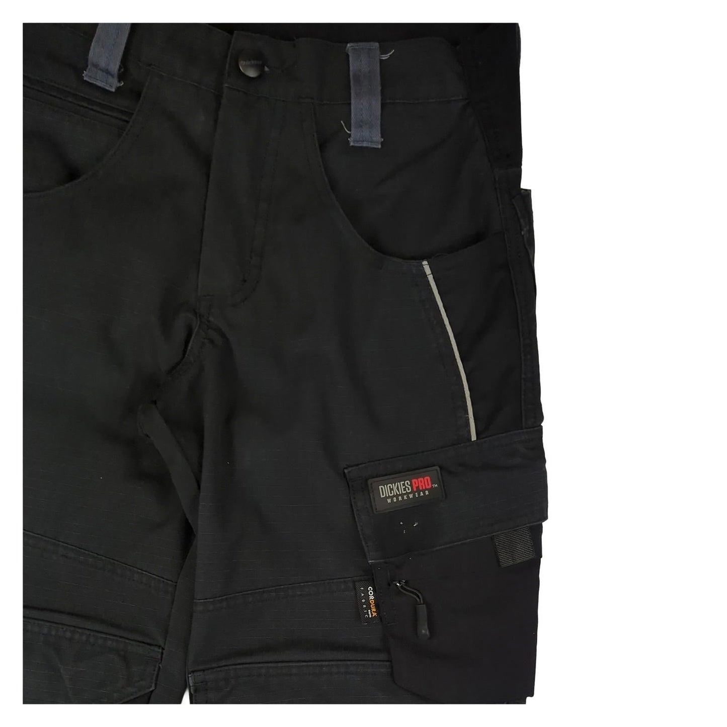 Dickies Dickies Pro Workwear Trousers DP1000 Black Reflective Cordura Reinforced W26R workear RewearableUK