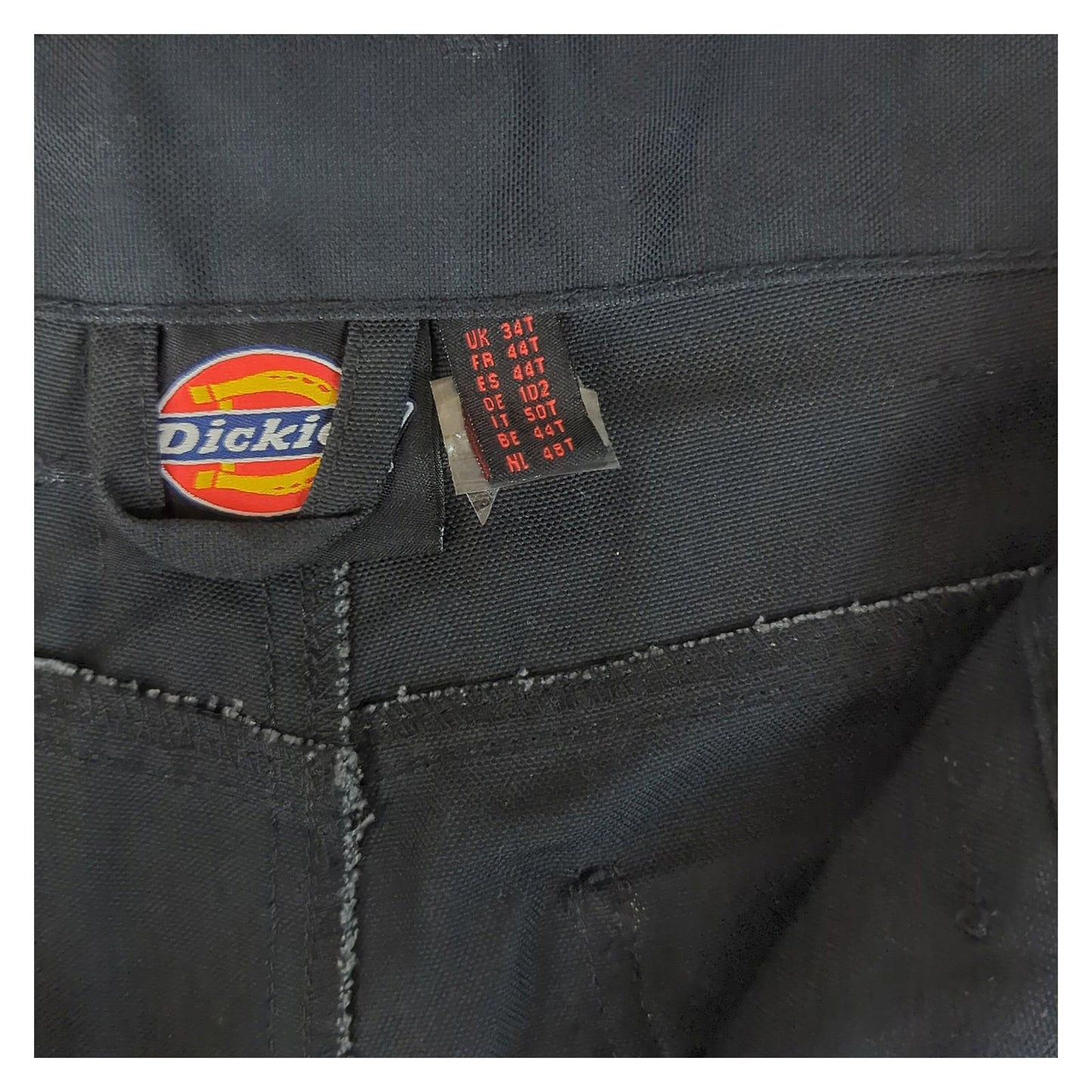 Dickies Dickies Redhawk Pro Work Trousers Black 34T Cargo Knee Reinforced Pants workear RewearableUK