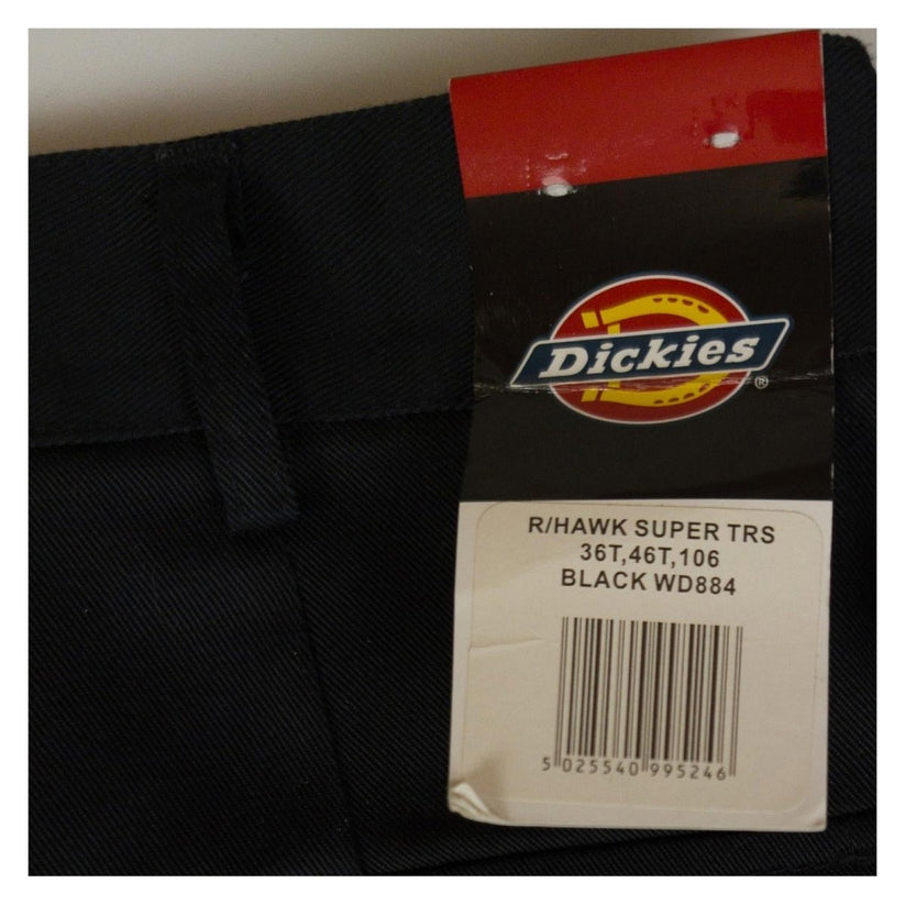 Dickies Redhawk Super Work Trousers Black 36T – New w/ Embroidery by Dickies – | RewearableUK