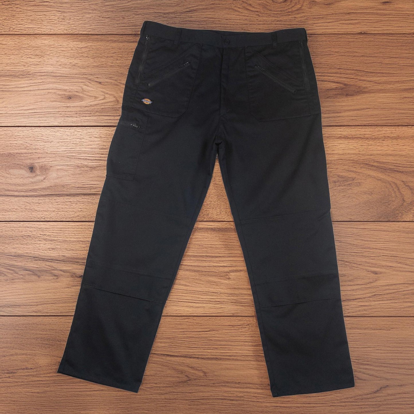 Dickies Redhawk Trousers 42 R Black Workwear Cargo Zip Pocket Pants by Dickies – | RewearableUK