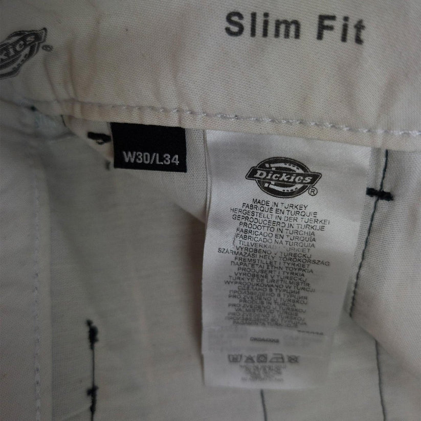 Dickies Dickies Slim Fit Black Work Pants Trousers Men W30 L34 – Durable Chinos workear RewearableUK