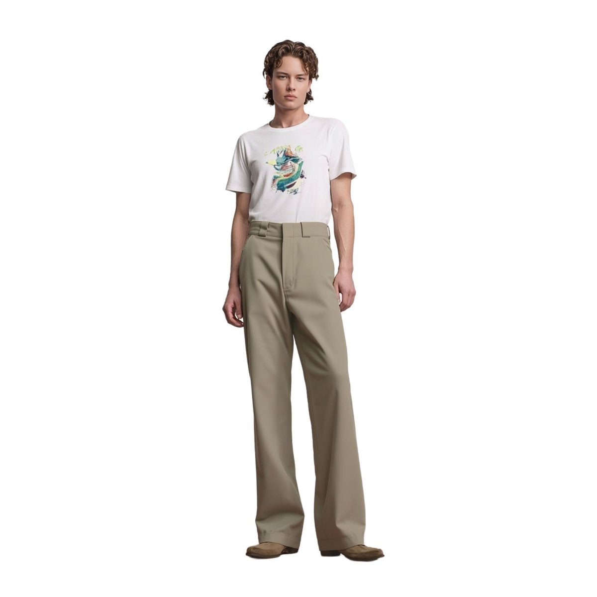 Dickies Dickies Work Trousers Beige W28 Men’s Regular Straight Cotton Blend workear RewearableUK