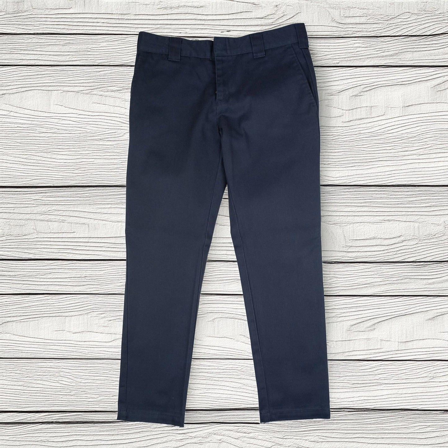 Dickies Work Trousers W38 L32 Dark Navy Blue Cargo Knee Pad Pockets Heavy Duty by Dickies – | RewearableUK