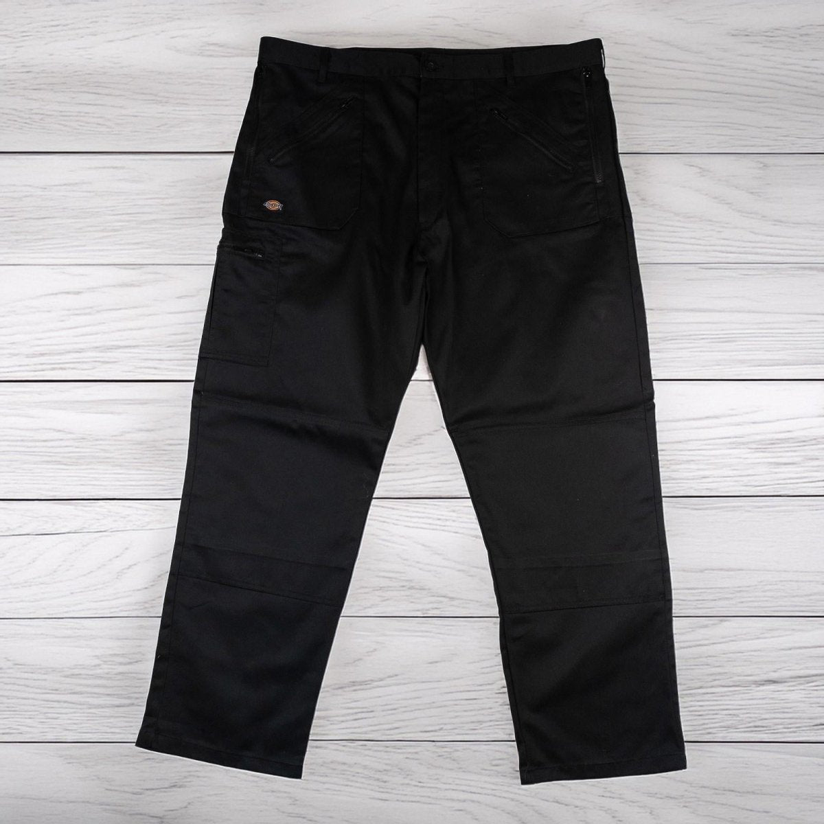 Dickies Work Trousers W44 R Black Knee Pad Pockets Zip Cargo Heavy Duty Pants by Dickies – | RewearableUK