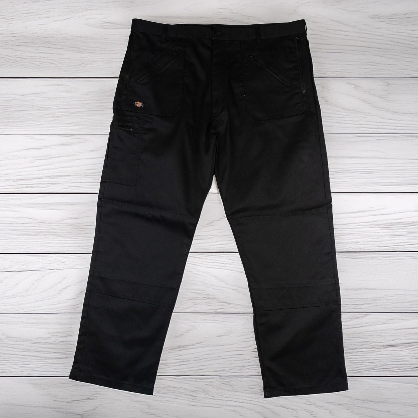 Dickies Work Trousers W44 R Black Knee Pad Pockets Zip Cargo Heavy Duty Pants by Dickies – | RewearableUK