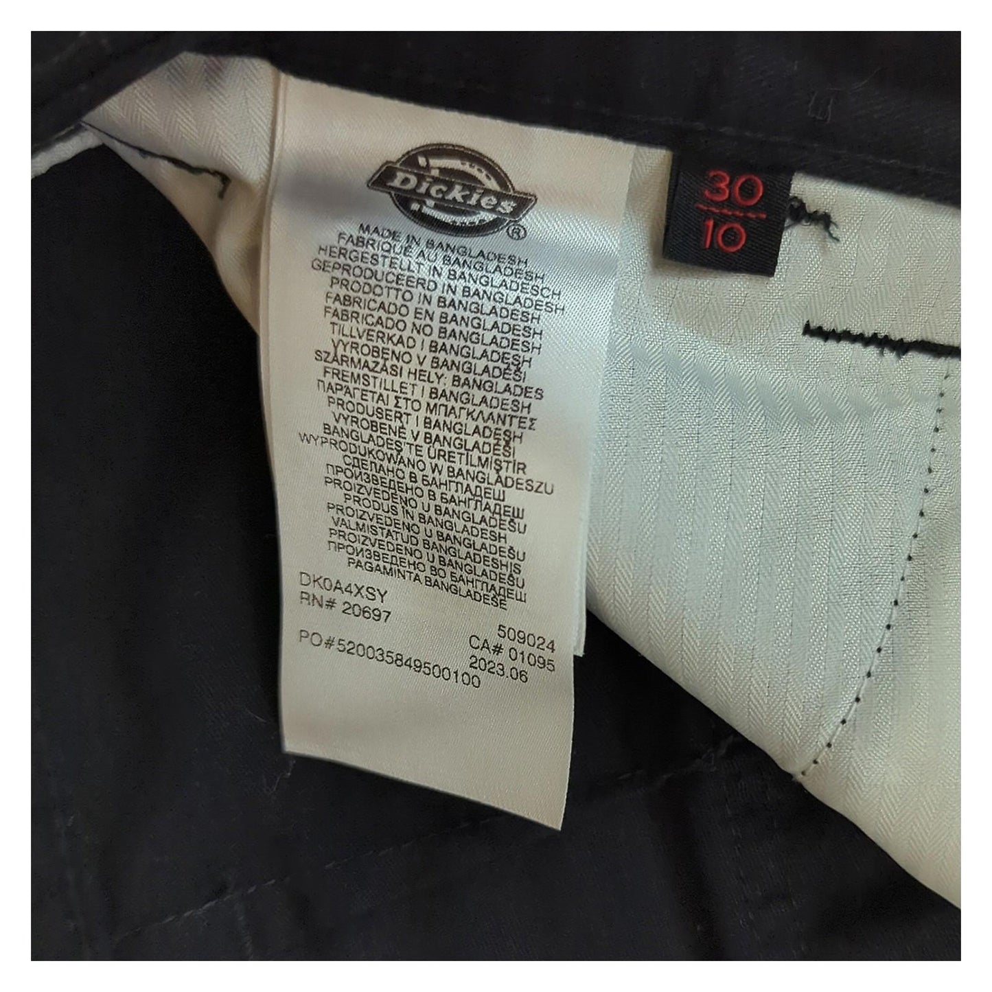 Dickies Dickies Zip - Off Convertible Trousers Black - Women's 10 (30W) workear RewearableUK