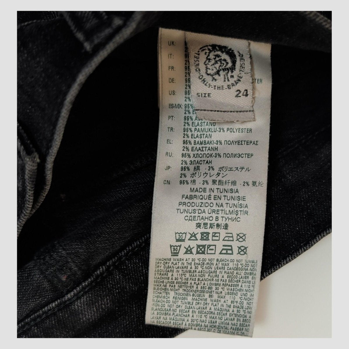 Diesel D - Sandy Women Black Straight Slim Jeans W24 L30 Stretch by DIESEL – JEANS | RewearableUK