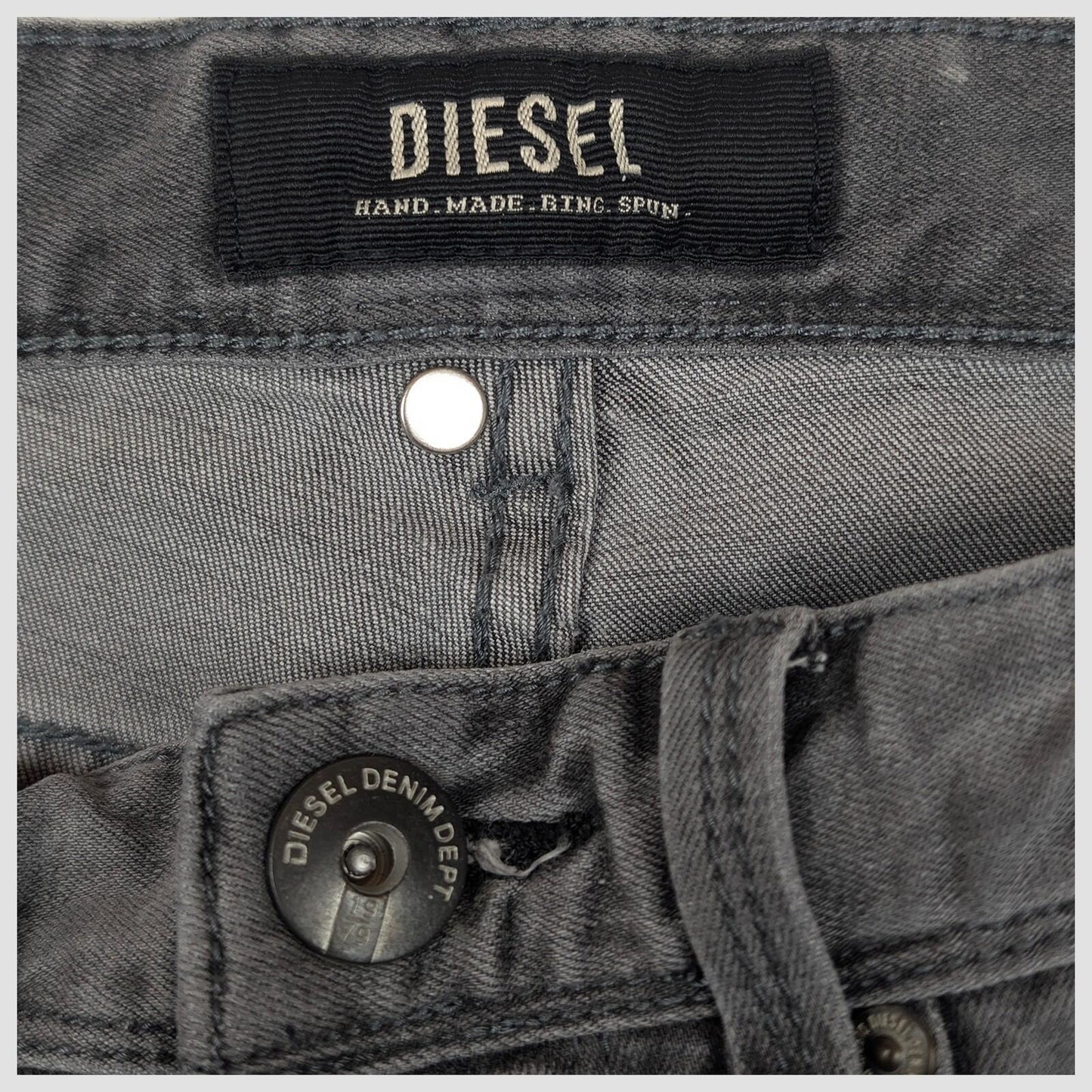 diesel skinny jeans mens grey wash stretch denim pants size w 28 l 30 by DIESEL – | RewearableUK