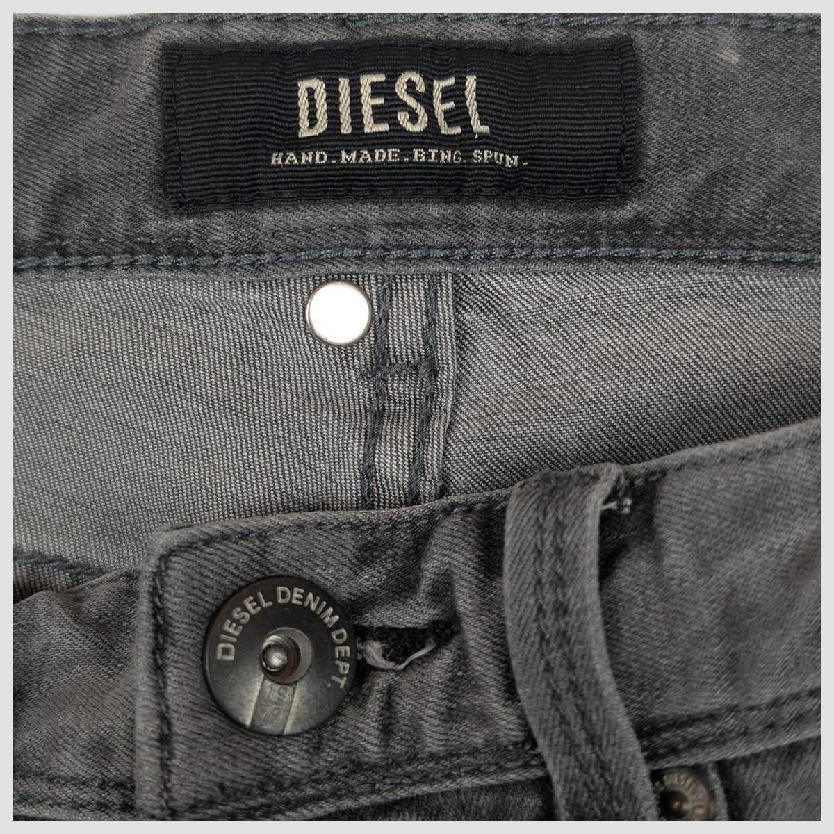 diesel skinny jeans mens grey wash stretch denim pants size w 28 l 30 by DIESEL – | RewearableUK
