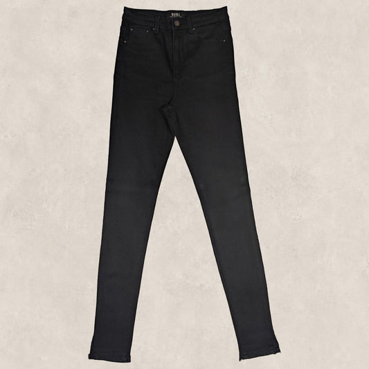 diesel womens solid black wash high rise skinny fit denim jeans size 8 r w26 l32 by DIESEL – | RewearableUK