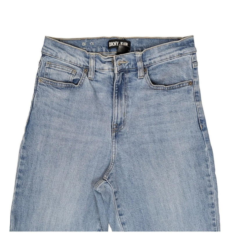 dkny jeans women size 29 high rise boyfriend light blue wash denim trousers by DKNY – | RewearableUK