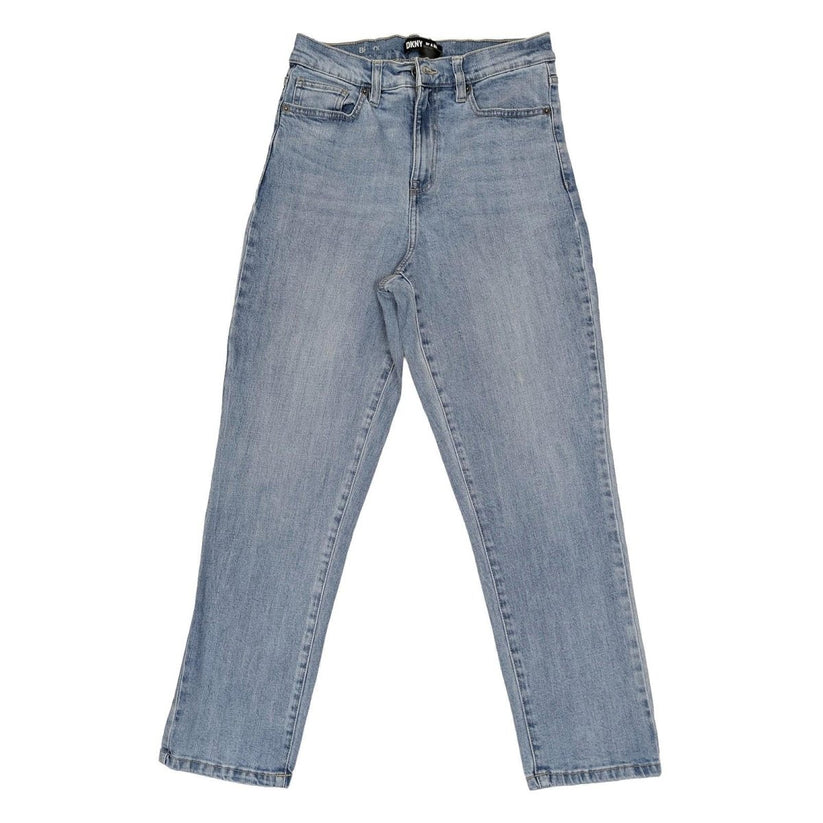 dkny jeans women size 29 high rise boyfriend light blue wash denim trousers by DKNY – | RewearableUK