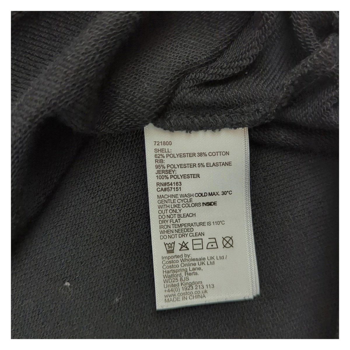 DKNY DKNY Men's Black Jersey Hoodie Size M Long Sleeve Pullover Used Casual Sweater & Hoodie RewearableUK