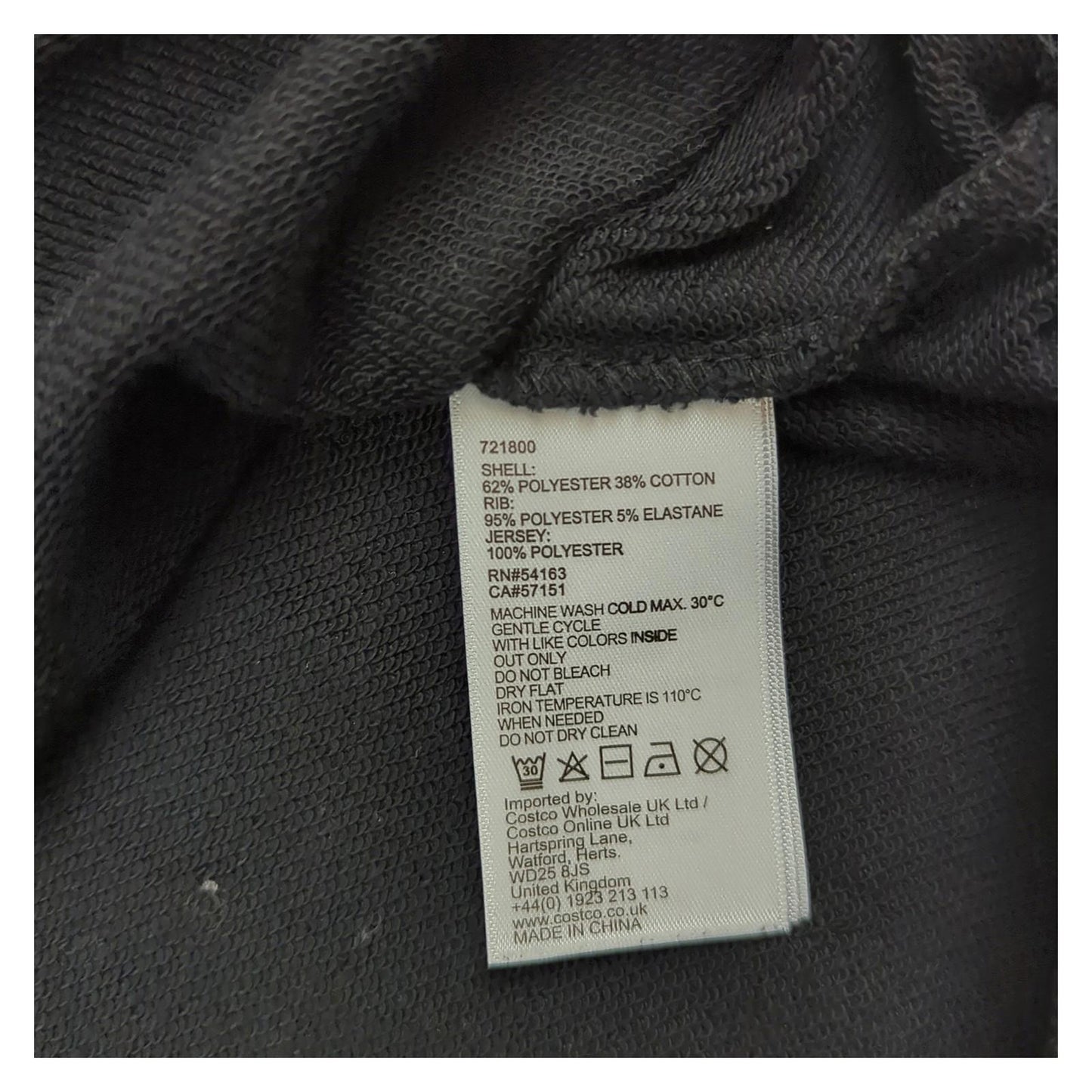 DKNY DKNY Men's Black Jersey Hoodie Size M Long Sleeve Pullover Used Casual Sweater & Hoodie RewearableUK