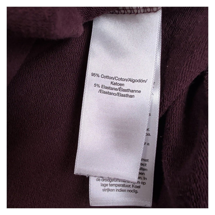 DKNY Sport Womens Hoodie M Burgundy All Over Logo Print Pullover Sweatshirt – product photo 7 | RewearableUK