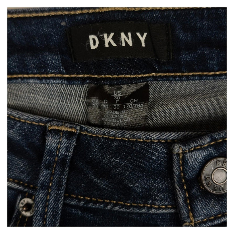 DKNY Women's Jeans W30 US 30 Dark Blue Skinny Stretch Denim Pants Trousers by DKNY – | RewearableUK