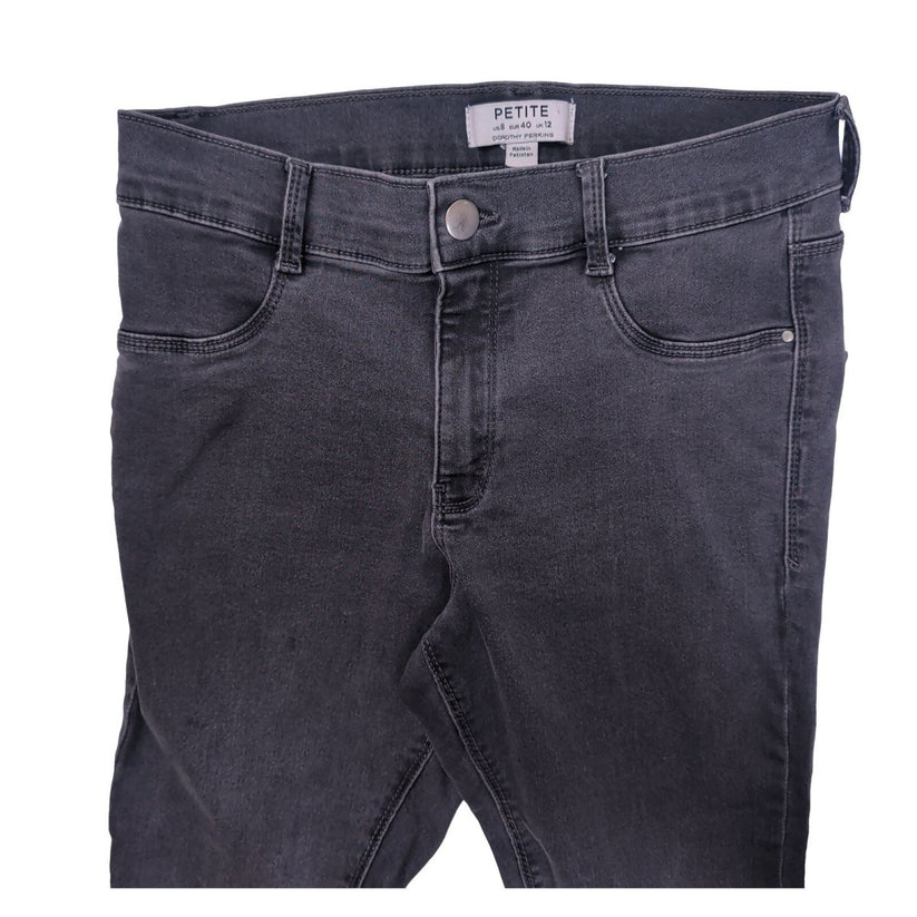 Dorothy Perkins Women's Petite Skinny Jeans UK 12 Charcoal Grey Denim Trousers – Jeans product photo 4 | RewearableUK