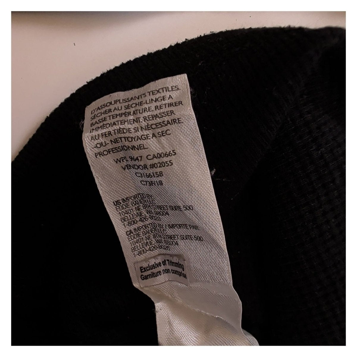 Eddie Bauer Mens T-Shirt SP Black Waffle Knit Cotton Long Sleeve – product photo 9 | RewearableUK