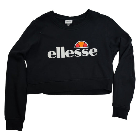 ellesse Women's Sweatshirt UK M Black Logo Cotton Polyester – product photo 2 | RewearableUK