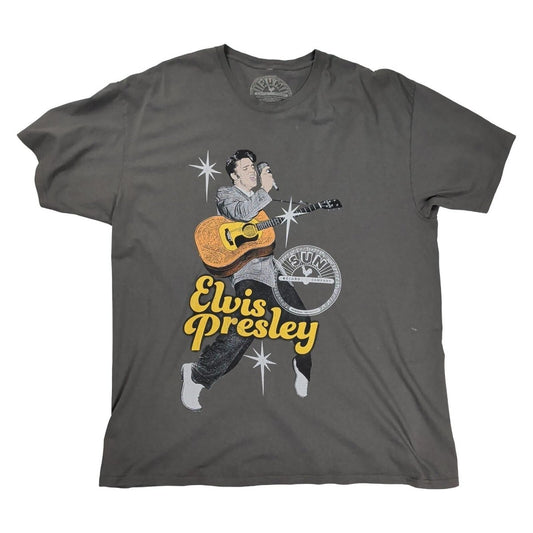 Elvis Presley Sun Records Men's XL Dark Grey Official Music Graphic T-Shirt – product photo 1 | RewearableUK