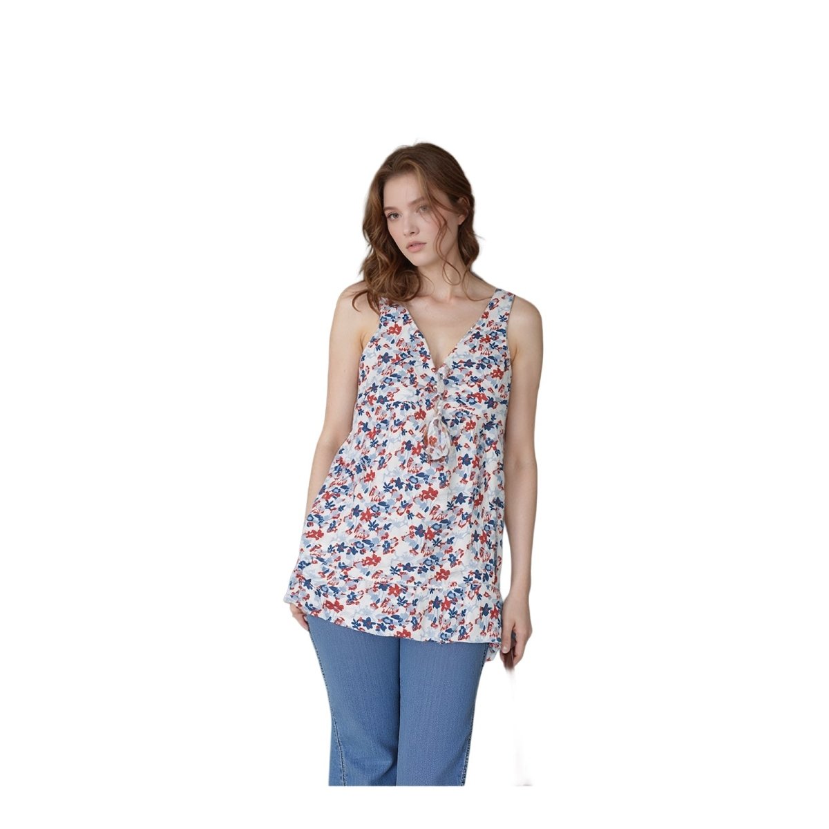Fat Face Woman White Floral Tunic Dress Size UK 10 Cotton BNWT Summer Beach by Fat Face – | RewearableUK