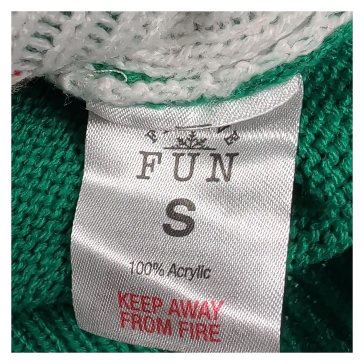 Festive Fun Men's Christmas Jumper S Green Reinbeer Beer Reindeer 3D Pom Pom – product photo 4 | RewearableUK