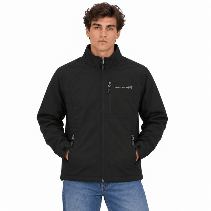 Free Country Men's Black Outdoor Jacket XL Full Zip Lightweight Hiking Coat – Outdoor Jacket product photo 1 | RewearableUK