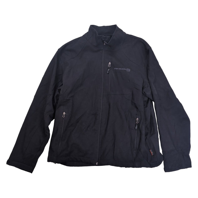 Free Country Men's Black Outdoor Jacket XL Full Zip Lightweight Hiking Coat – product photo 2 | RewearableUK