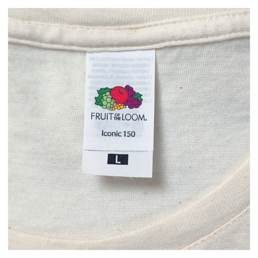 Fruit of the Loom Unisex T-Shirt L Cream Raye Tour Graphic – product photo 5 | RewearableUK
