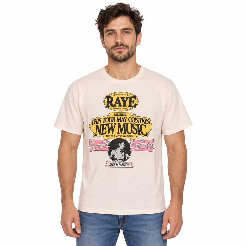Fruit of the Loom Unisex T-Shirt L Cream Raye Tour Graphic – T-Shirt product photo 1 | RewearableUK