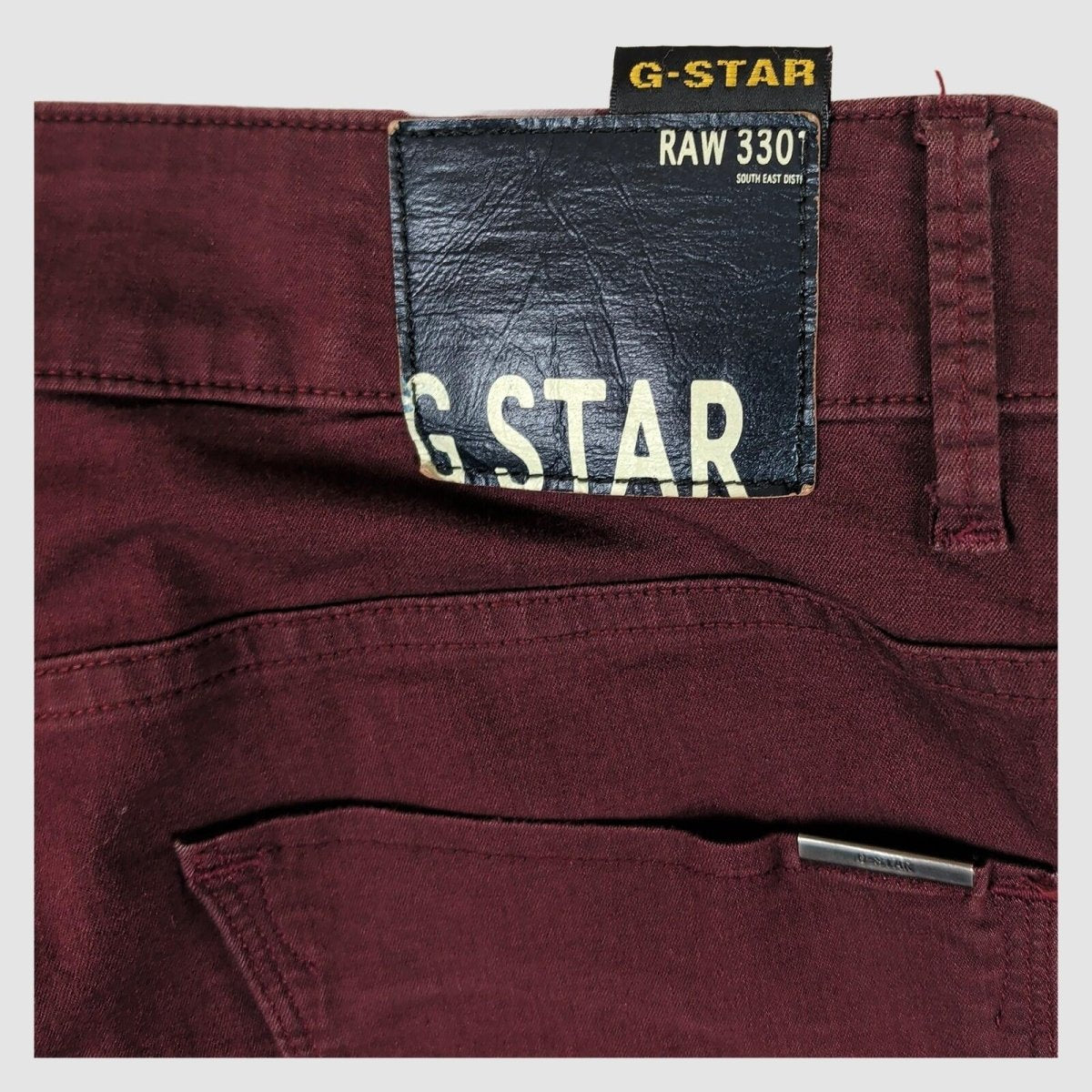 G - Star RAW 3301 Womens Burgundy Skinny Jeans W30 L32 Stretch Slim Fit by G - Star – JEANS | RewearableUK