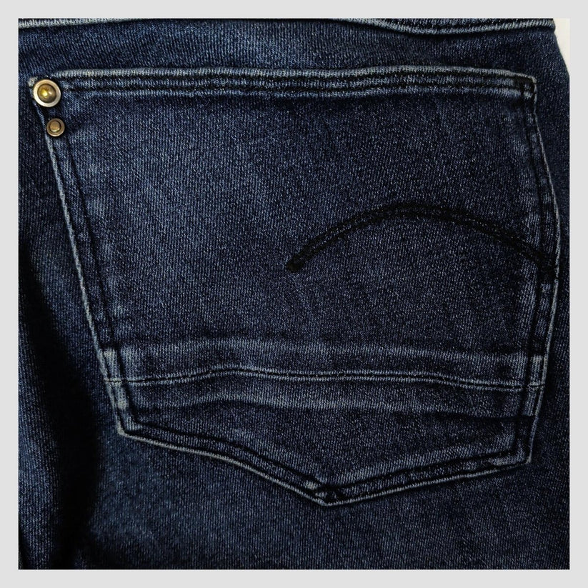 g star raw lynn mid skinny womens blue denim wash jeans size w31 l32 casual by G - Star – JEANS | RewearableUK