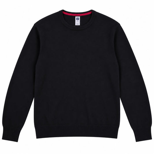 Gap Men's Black Cotton Blend Crew Neck Jumper L - product photo 1