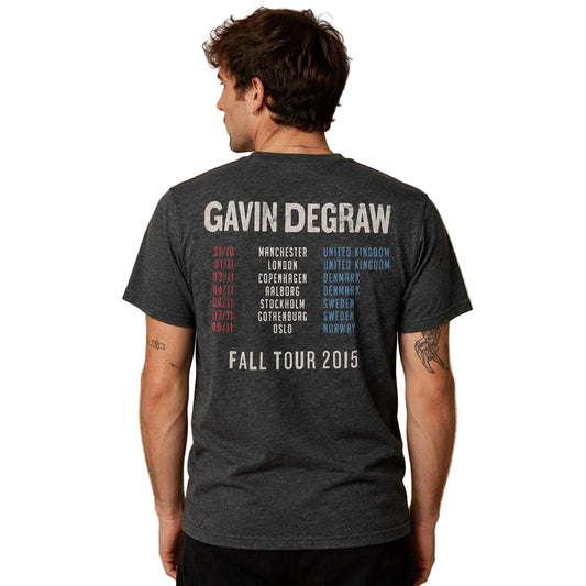 Gavin DeGraw Fall Tour 2015 T-Shirt S Dark Grey Gildan – product photo 2 | RewearableUK