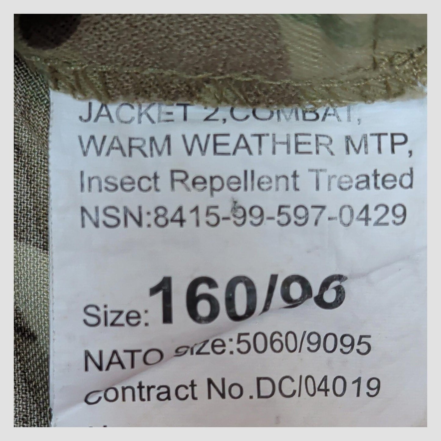 genuine british military mtp warm weather combat jacket size 160 96 surplus by RewearableUK ā | RewearableUK