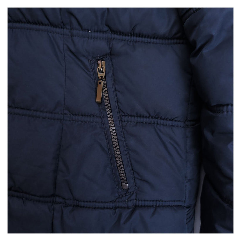 George Women's Navy Blue Hooded Puffer Jacket UK 16 Quilted Winter Coat – product photo 4 | RewearableUK