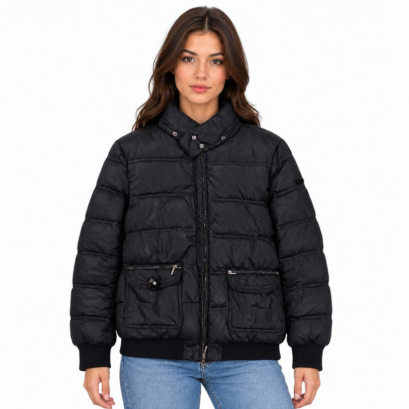 Geox Respira Women's Black Down Puffer Jacket UK 14 Quilted Winter Coat – Puffer Jacket product photo 1 | RewearableUK