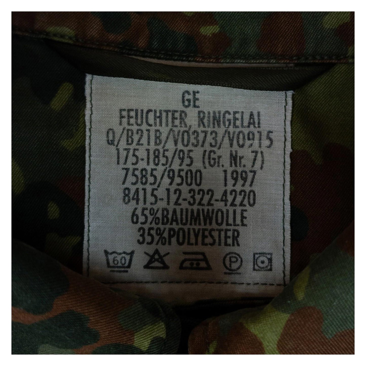 German Army Flecktarn Camo Field Jacket Vintage Military Surplus Shirt by RewearableUK – | RewearableUK