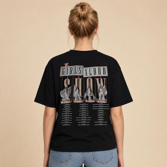 Girls Aloud Show 2024 Tour T-Shirt M Black – T-Shirts product photo 2 | RewearableUK