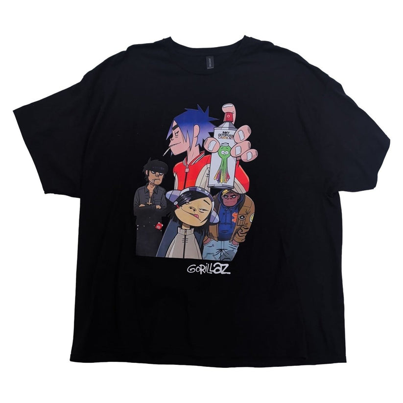 Gorillaz Band Graphic T Shirt Mens 3XL Black Gildan Cartoon Print Music Tee – product photo 3 | RewearableUK