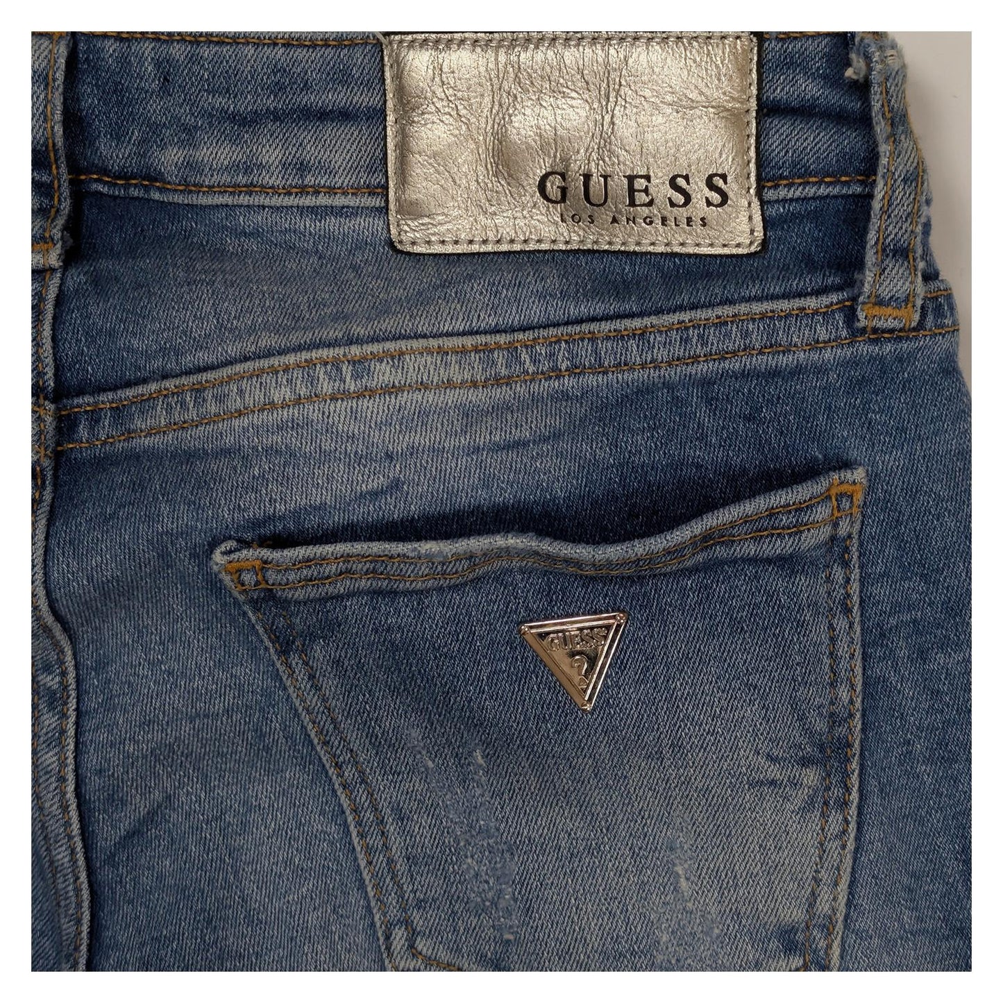 guess beverly womens jeans size 25 blue ultra low rise skinny stretch by GUESS – JEANS | RewearableUK