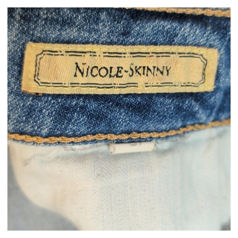 Guess Blue Nicole Skinny Jeans Women Size 26 Light Wash Denim Low Rise by GUESS – | RewearableUK