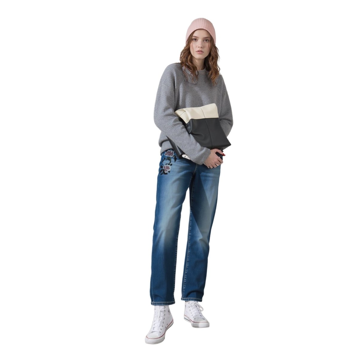 Guess Skinny Jeans Blue Floral Print Low Rise | Women's W29 by GUESS – JEANS | RewearableUK